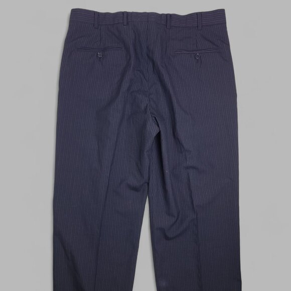 Brooks Brothers 346 Black Striped 2-Piece Suit 43R- Pants W46xL28 - Picture 15 of 16